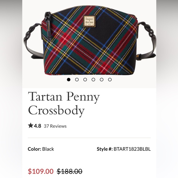 Dooney & Bourke Plaid Crossbody Purse - Picture 7 of 8